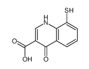 4-oxo-8-sulfanyl-1H-quinoline-3-carboxylic acid结构式