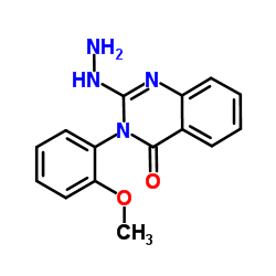 2-Hydrazino-3-(2-methoxyphenyl)-4(3H)-quinazolinone结构式