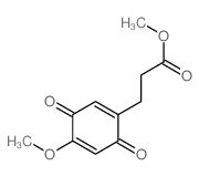 1,4-Cyclohexadiene-1-propanoicacid, 4-methoxy-3,6-dioxo-, methyl ester结构式