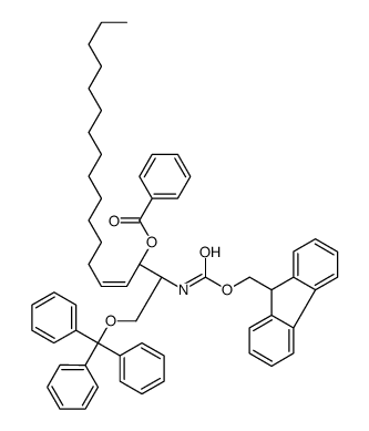 FMOC-3-BENZOYL-1-TRIPHENYLMETHYL-ERYTHRO-SPHINGOSINE结构式