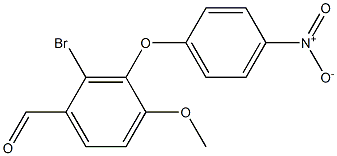 2-bromo-4-methoxy-3-(4-nitrophenoxy)benzaldehyde picture