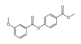 3-Methoxybenzoic acid 4-(methoxycarbonyl)phenyl ester Structure