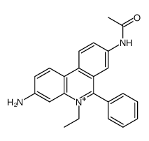 8-acetamido-3-amino-5-ethyl-6-phenyl-phenanthridinium Structure