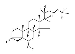 25-fluoro-6β-methoxy-3α,5-cyclo-5α-cholestane结构式