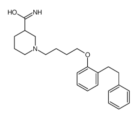 2-(4-(3-Carbamoylpiperidino)butoxy)bibenzyl Structure