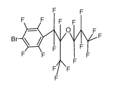 1-bromo-2,3,5,6-tetrafluoro-4-(1,1,2,3,3,3-hexafluoro-2-(perfluoropropoxy)propyl)benzene Structure