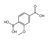 4-硼-3-甲氧基苯甲酸结构式