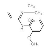 N-(2-methoxyphenyl)-N-tert-butyl-prop-2-enimidamide structure