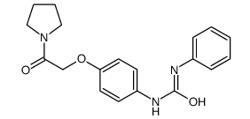 1-[4-(2-oxo-2-pyrrolidin-1-ylethoxy)phenyl]-3-phenylurea结构式