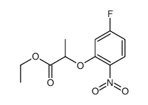 ethyl 2-(5-fluoro-2-nitrophenoxy)propanoate Structure