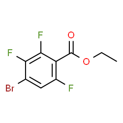 4-溴-2,3,6-三氟苯甲酸乙酯结构式