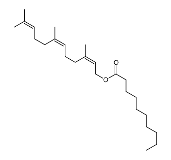 3,7,11-trimethyldodeca-2,6,10-trienyl decanoate Structure