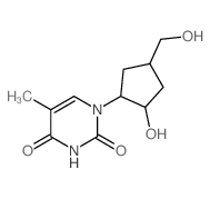 2,4(1H,3H)-Pyrimidinedione,1-[(1R,2R,4S)-2-hydroxy-4-(hydroxymethyl)cyclopentyl]-5-methyl-, rel- picture