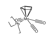 (η5-cyclopentadienyl)Mo(CO)3PbEt3结构式