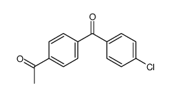 1-(4-(4-chlorobenzoyl)phenyl)ethanone Structure