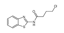 N-(benzo[d]thiazol-2-yl)-4-chloro-butanamide结构式