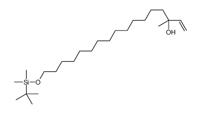 17-[tert-butyl(dimethyl)silyl]oxy-3-methylheptadec-1-en-3-ol结构式