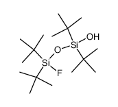 1,1,3,3-Tetra-tert-butyl-1-hydroxy-3-fluoro-disiloxan Structure