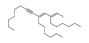 9-hexyl-11-(iodomethylidene)heptadec-9-en-7-yne Structure