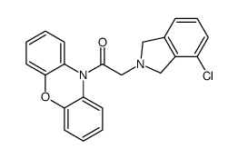 2-(4-chloro-1,3-dihydroisoindol-2-yl)-1-phenoxazin-10-ylethanone Structure