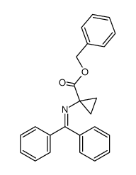 [(diphenylmethylene)amino]cyclopropyl benzyl ester结构式