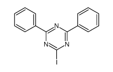 2-iodo-4,6-diphenyl-1,3,5-triazine structure