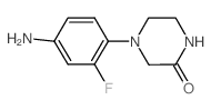 4-(4-氨基-2-氟-苯基)-哌嗪-2-酮结构式