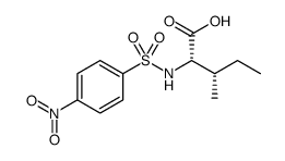 L-Isoleucine, N-[(4-nitrophenyl)sulfonyl] Structure