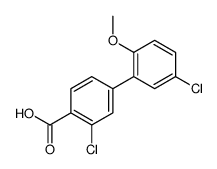 2-chloro-4-(5-chloro-2-methoxyphenyl)benzoic acid Structure