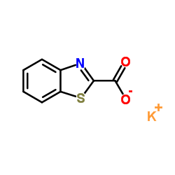 Potassium 1,3-benzothiazole-2-carboxylate结构式