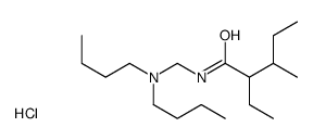 N-[(dibutylamino)methyl]-2-ethyl-3-methylpentanamide,hydrochloride Structure