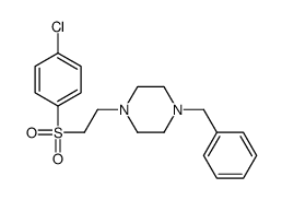 1-benzyl-4-[2-(4-chlorophenyl)sulfonylethyl]piperazine Structure