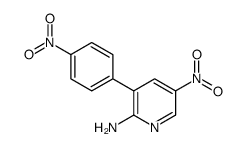 5-nitro-3-(4-nitrophenyl)pyridin-2-amine结构式