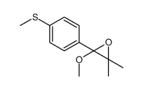 2-methoxy-3,3-dimethyl-2-(4-methylsulfanylphenyl)oxirane结构式