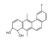 (8R,9R)-2-fluoro-7,12-dimethyl-8,9-dihydrobenzo[a]anthracene-8,9-diol结构式