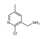 C-(2-CHLORO-5-METHYL-PYRIDIN-3-YL)-METHYLAMINE结构式