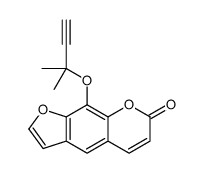 9-(2-methylbut-3-yn-2-yloxy)furo[3,2-g]chromen-7-one Structure