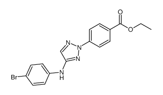 ethyl 4-(4-(4-bromophenylamino)-2H-1,2,3-triazol-2-yl)-benzoate结构式