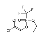 1,1-dichloro-2-[ethoxy(trifluoromethyl)phosphoryl]oxyethene Structure