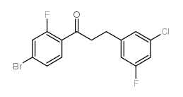 4'-BROMO-3-(3-CHLORO-5-FLUOROPHENYL)-2'-FLUOROPROPIOPHENONE结构式