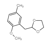 2-METHOXY-5-METHYL(1,3-DIOXOLAN-2-YLMETHYL)BENZENE Structure