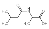 N-(3-Methylbutanoyl)alanine Structure