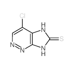 5-chloro-2,3,7,9-tetrazabicyclo[4.3.0]nona-2,4,10-triene-8-thione结构式