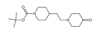 4-[2-(4-oxopiperidin-1-yl)ethyl]piperidine-1-carboxylic acid tert-butyl ester Structure