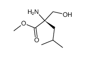 methyl (R)-2-amino-2-isobutyl-3-hydroxypropanoate Structure