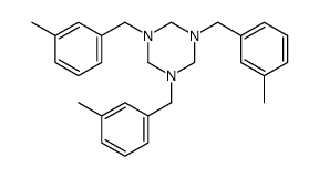 1,3,5-tris[(3-methylphenyl)methyl]-1,3,5-triazinane结构式