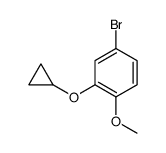 4-bromo-2-cyclopropyloxy-1-methoxybenzene Structure