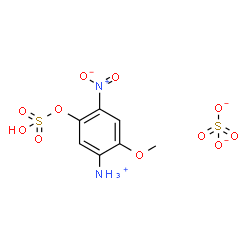 2-methoxy-4-nitro-5-(sulphooxy)phenylammonium hydrogen sulphate Structure