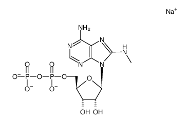 8-(methylamino)adenosine 5'-diphosphate trisodium salt结构式