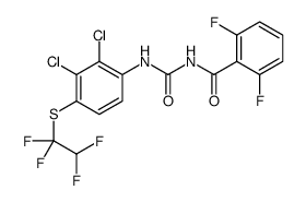 N-[[2,3-dichloro-4-(1,1,2,2-tetrafluoroethylsulfanyl)phenyl]carbamoyl]-2,6-difluorobenzamide结构式